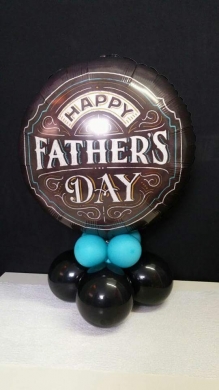 Vatertagsballon Schwarz