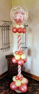 Ballonsäule mit Namen