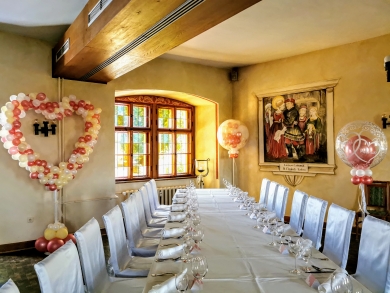 Raumdekoration in Rosengold