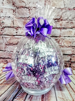 Geschenkballon Lila