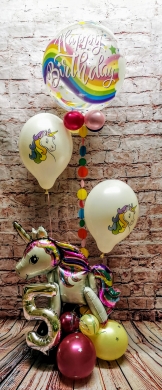 Einhornbouquet mit Zahl
