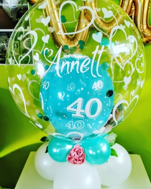 Tischballon mit Namen