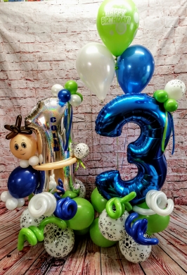 Geburtstagsdeko für einen Fußball Fan