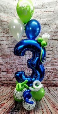 Ballonzahl mit Ballons