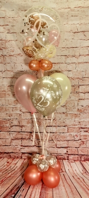 Silberhochzeit mit Konfettiballon