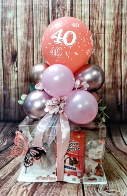 Ballon Box mit Zahl zum Geburtstag