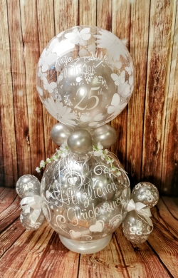 Silberhochzeit mit personalisiertem Ballon