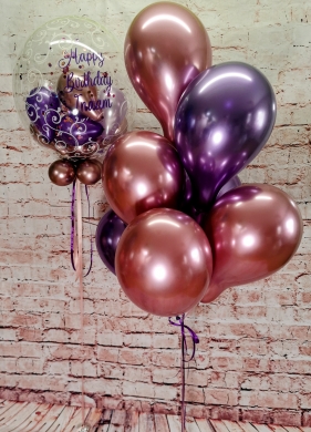 Chrome Ballons zum Geburtstag 