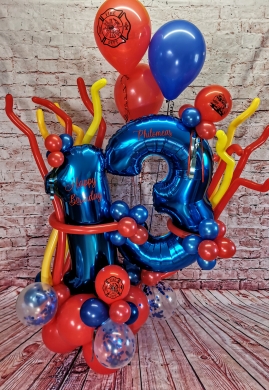 Zahlenballon Feuerwehr