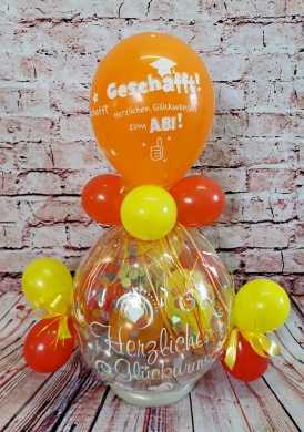 Abi Geschenkballon Orange