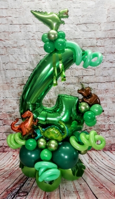 Zahl mit Dinosaurier