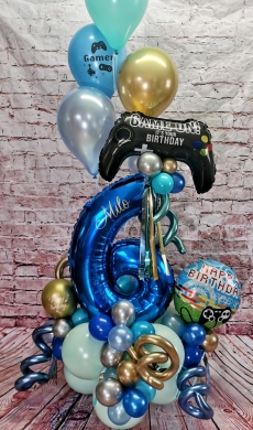 6 mit Controller und Happy Birthday Ballon