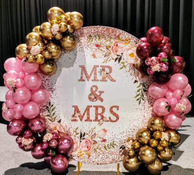 Ballonbogen rund mit Überzug