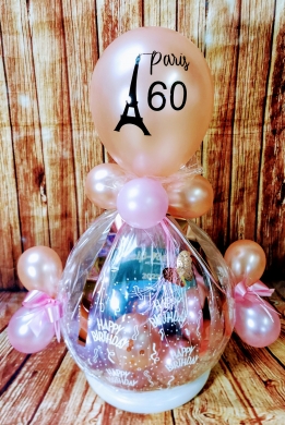 Geschenkballon mit Eiffelturm