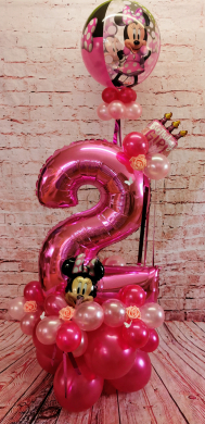 Zahl 2 mit Minnie Mouse