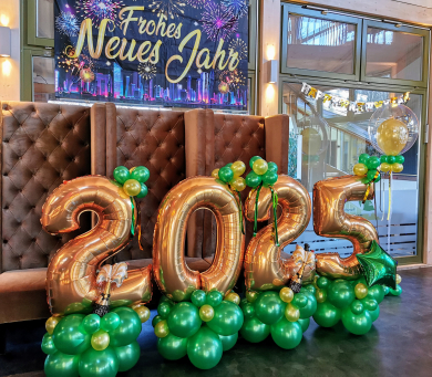 Silvesterdekoration Jahreszahl