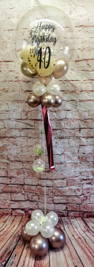 Konfettiballon mit Geldballons