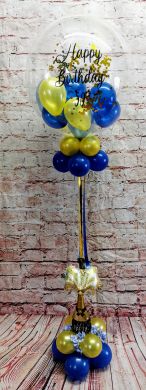 Konfettiballon mit Sektflasche