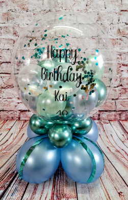 Tischballon Hellblau und Mint