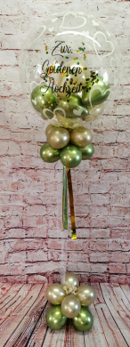 Ballon zur Goldenen Hochzeit in Gold und Grün