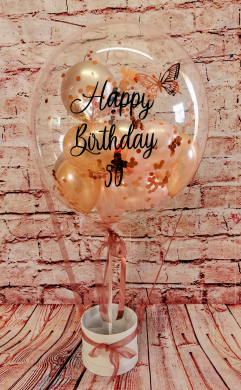 Ballon mit Korb zum befüllen