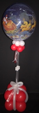 Weihnachtsballon mit Geschenk