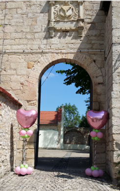 Ballonsäulen mit Folienballon