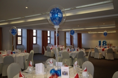 Tischdekoration zum 18 Geburtstag