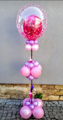 Zuckertütenballon mit festem Ständer