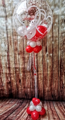 Ballon mit Namen und I love you