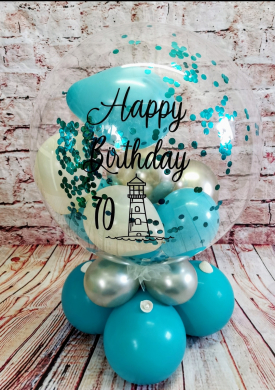 Konfettiballon zum Thema Meer