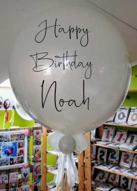 Beschrifteter Ballon