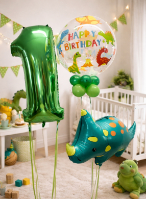 Dino Ballons zum 1. Geburtstag