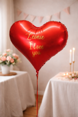 Herz in Rot mit Namen