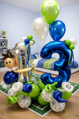 Geburtstagsdeko für einen Fußball Fan