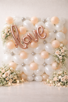 Ballonwand als Fotohintergrund und Dekoration