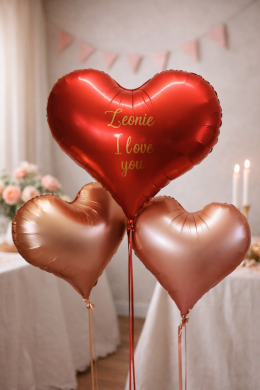 Großes Herz mit Beschriftung