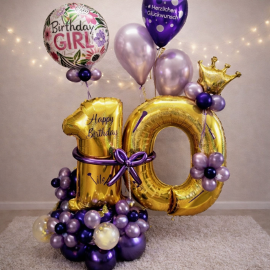 Zahlenballon für Beauty Queens