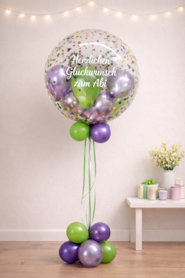 Konfetti Ballon zum Abi