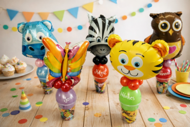 Becher mit Süßigkeiten für Tierfreunde