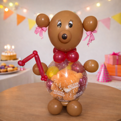 Geschenkballon Bärenmädchen