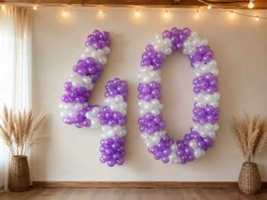 Ballonzahl für die Wand
