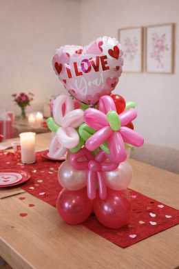 Blumenstrauß mit Herz