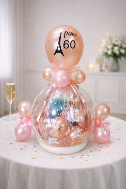 Geschenkballon mit Eiffelturm
