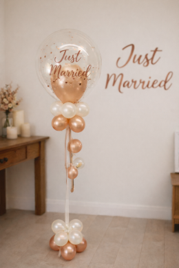 Ballon in Rosegold zur Hochzeit