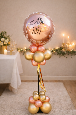 Abi Ballon in Rosengold