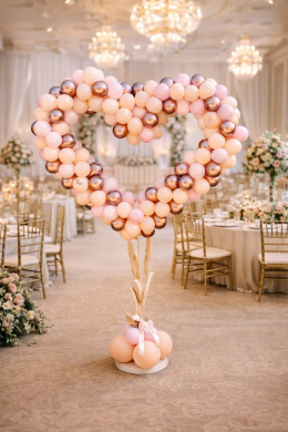 Herz vintage mit Pampasgras