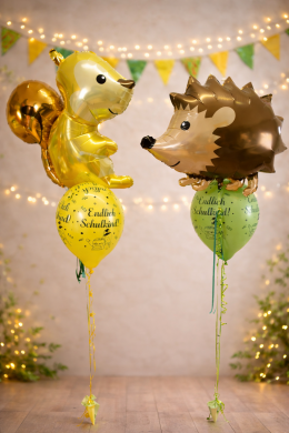 Igel und Eichhörnchen zur Schuleinführung