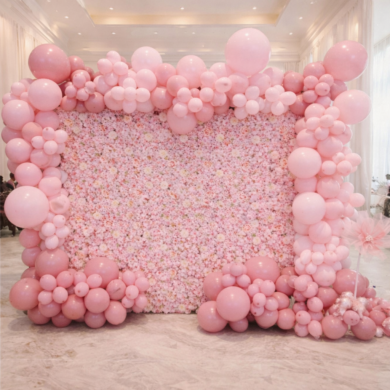 Blumenwand als Hintergrund