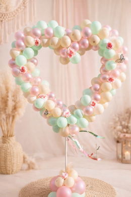 Herz in Pastellfarben